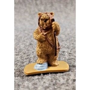 Miniature HASBRO 2005 STAR WARS EWOK Tiny Figurine Doll Accesory 1.5" Tall